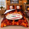 Printed 3Pcs Bedding Set PSV Eindhoven FC Pattern Bed Sheet Pillowcase For Bedroom Decor