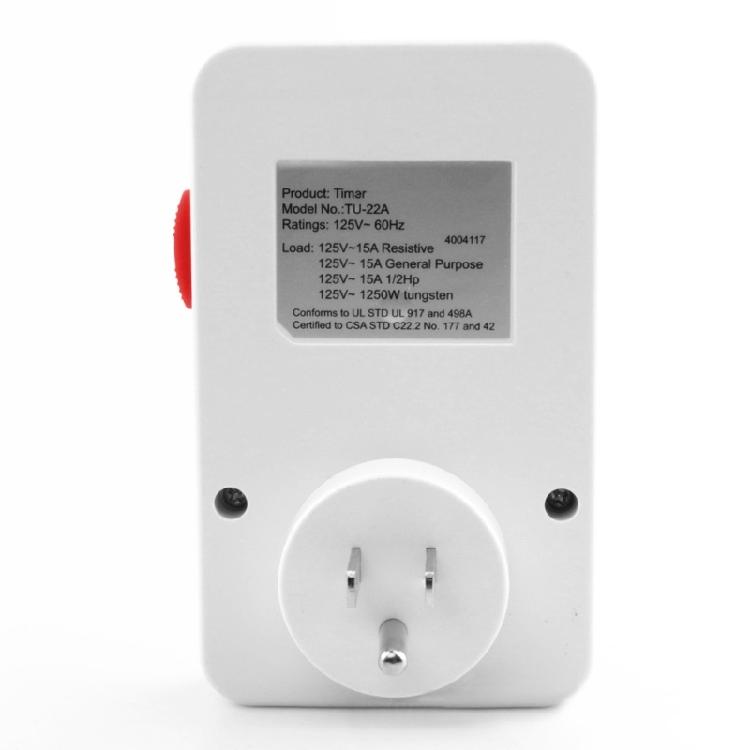 Mechanical Timer Plug Socket for Energy Efficiency, for Small Appliances and Low Power Devices