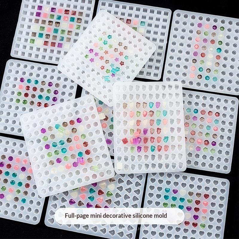 100-Cavity Mini Cat Paw Square Round Silicone Mold Wax Seal Stamp Scrapbooking Tools Earrings Pendant Jewelry Art Craft Mold