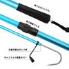 SANLIKE Detachable Telescopic Fishing Gaff, Aluminum, High-Quality Series, Telescopic Fishing Tool, Gripper Fishing (SC-128-Blue)