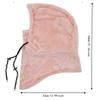 Windproof Plush Sherpa Hood Thickened Ski Mask Hat Fashion Face Cover Cap  Outdoor Sports