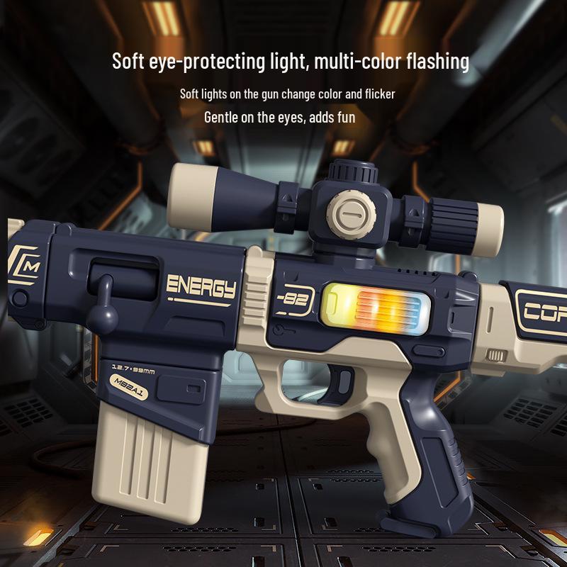 Children's Sound & Light Toy Gun - DIY Magnetic Assembly for Boys Ages 3-12, Perfect Birthday Gift