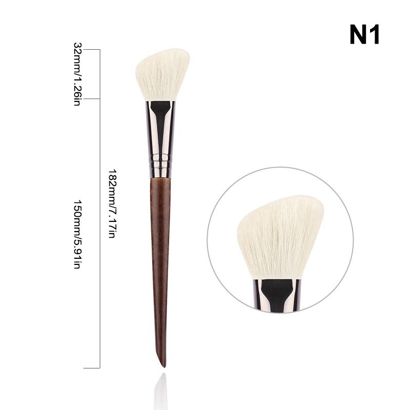 1Pcs Animal Hair Makeup Brush Complete Set Lip Brushes Eyeshadow Brush Soft Makeup Brush Beauty Tools Smudge Brush Single