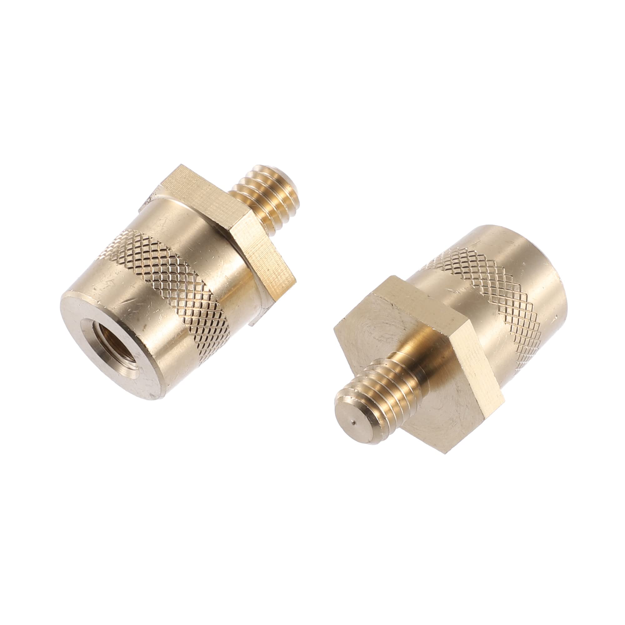 

uxcell M8 Terminal Connector Brass Stone Post Adapter Stud Extension Screw Nut 1 Pair