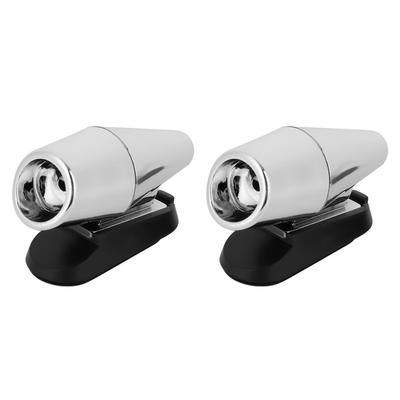 2Pcs Automotive Car Deer Snake Alert Sound Alarm Ultrasonic Wind Power Animal Repeller (silver)