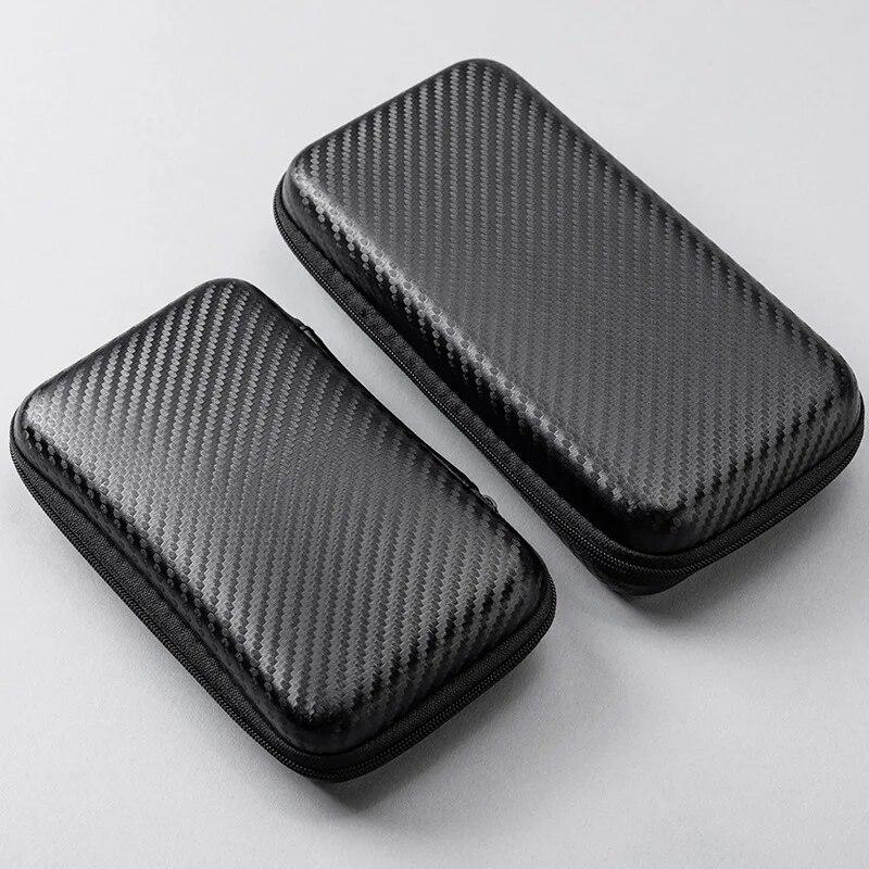 Oppbevaringsveske for datakabel Øretelefon Mobiltelefonlader U-disk Etui Sammenleggbar Bærbar Mini Glidelåspose EVA Elektronikk Oppbevaringsposer