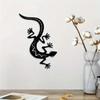 Metal Gecko 3D Wall Art Lizard Silhouette Home Decor Bedroom Living Room