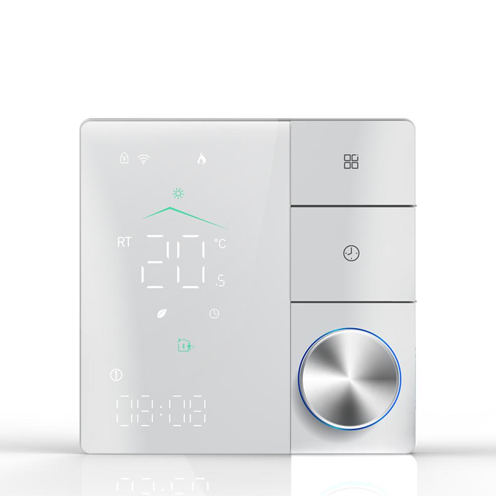 Tuya WiFi Smart Thermostat 16A AC220V Electric Heating Temperature Controller LED Matter Knob Thermostat for Room Office