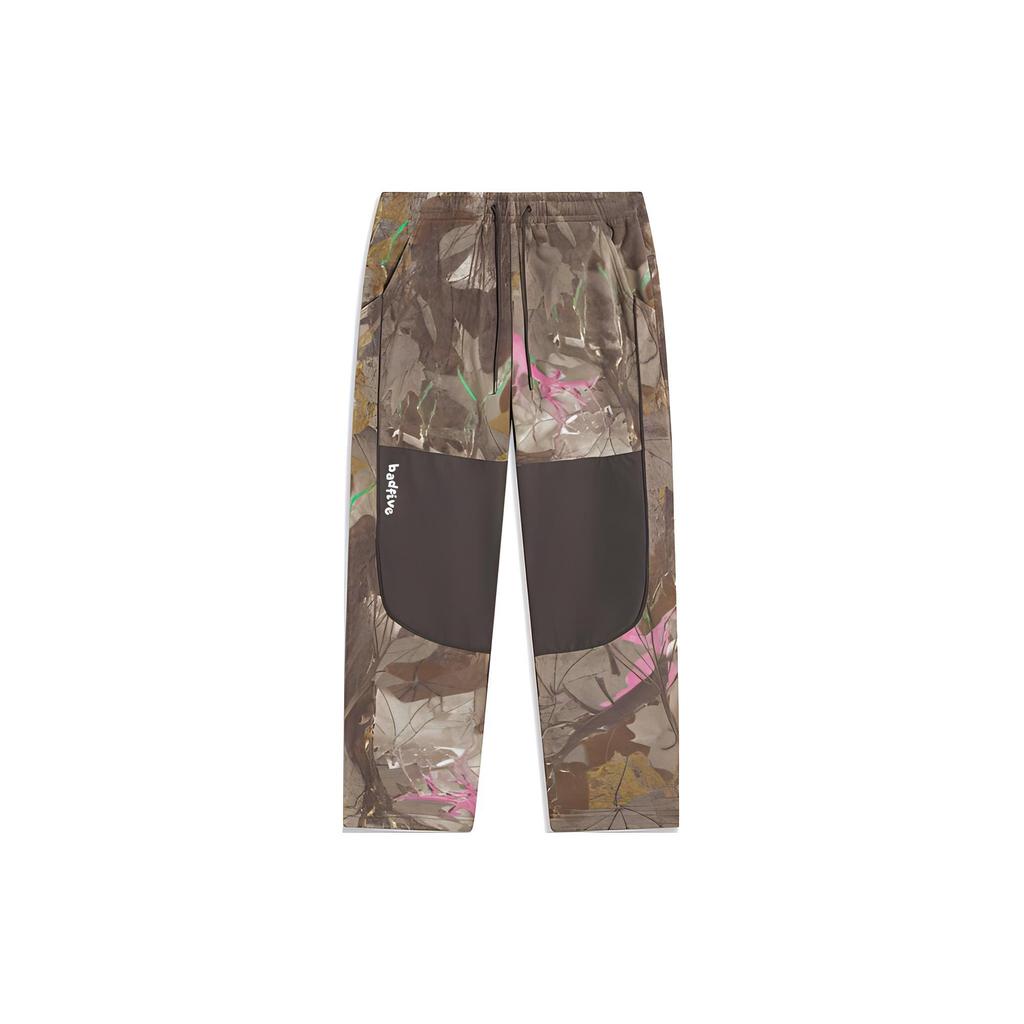 Li-Ning Anti-Wu Series Camouflage Contrast Straight Knit Sports Pants Men Bottoms AKYT673-3