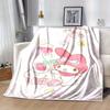1pc, Sanrio My Melody Home Decor Flannel Blanket: Perfect Gift for Bedroom, Living Room, Travel, Camping, Car, Beach, Office Naps, Ideal Sofa Cover, O