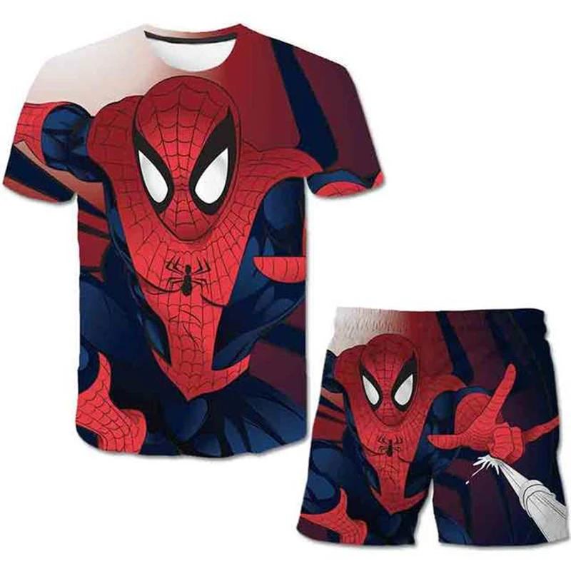 Boy Spider Man T-shirt Set Summer 150