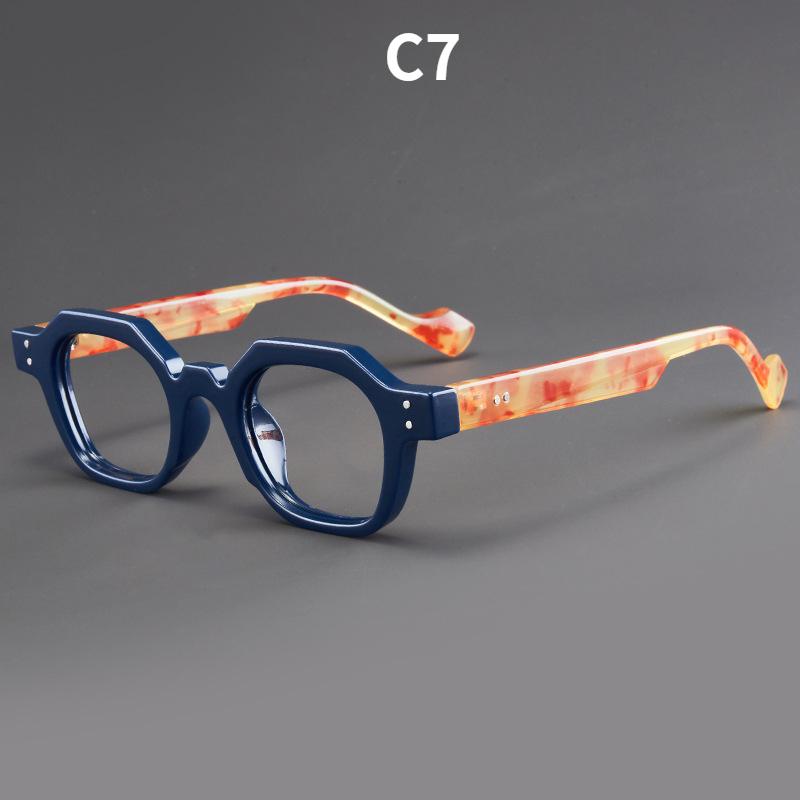 Women's glasses, men's and women's fashion polygonal glasses
