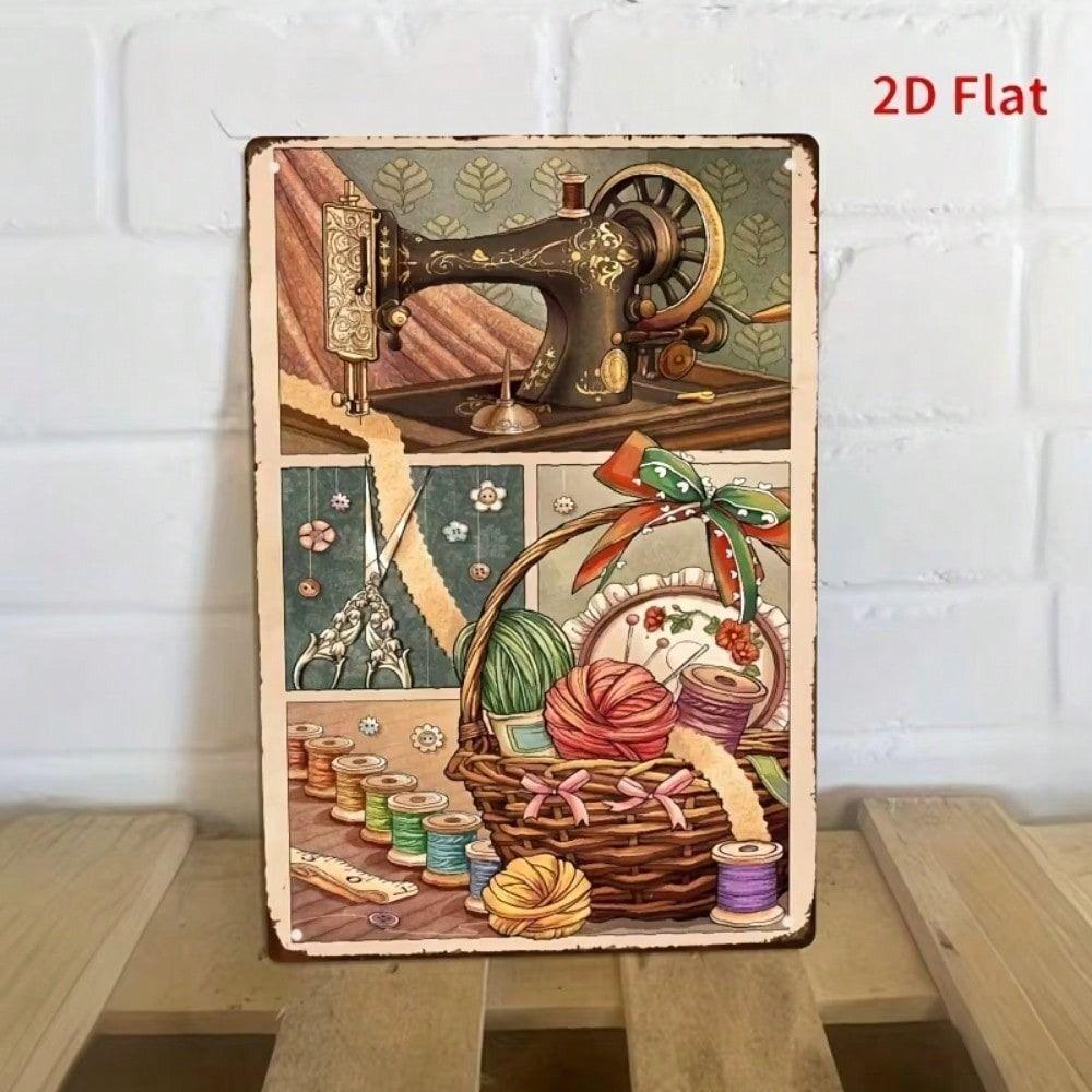 

Metal Wall Art, Tin Sign, Vintage Home Decor, 20x30cm
