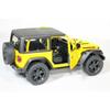 KiNSMART - Jeep Wrangler Rubicon Off-Road 4x4 5-Inch 1:34 Scale Diecast Model Replica Toy Car (Yellow Hardtop)
