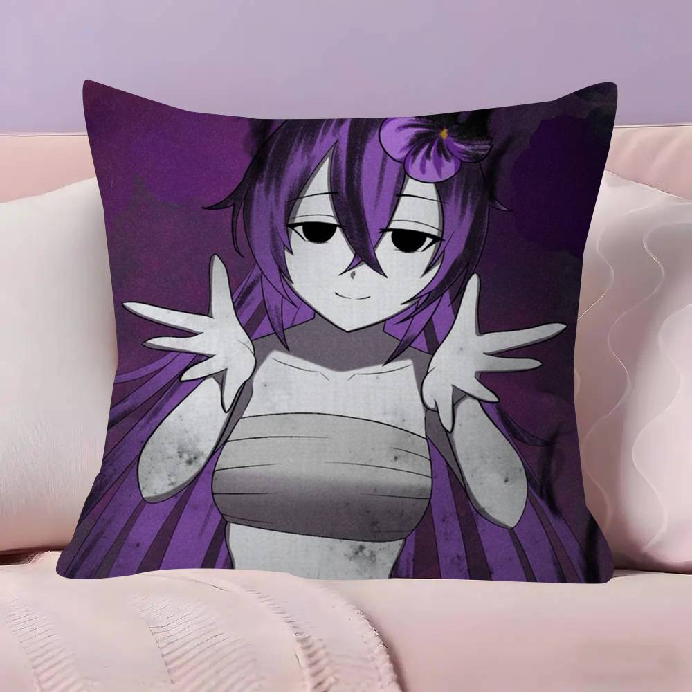 Anime Sewerslvt Schizofrenia Personalized Picture Text Home Decorative Pillows Household Gifts 45X45Cm Peach skin 18*18(CM)-1Pcs