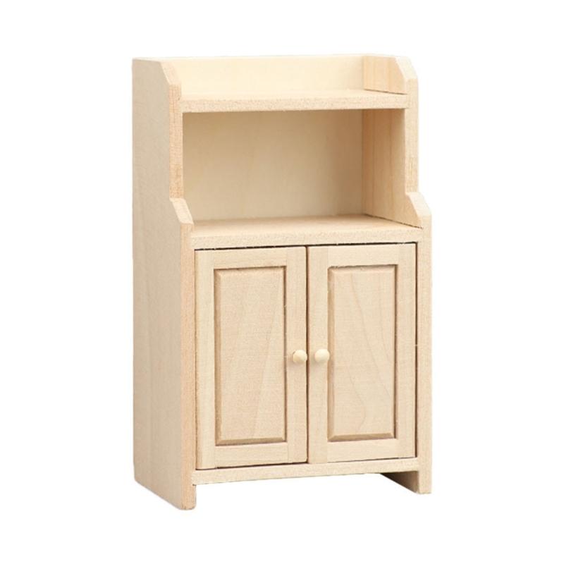 

Антикварный миниатюрный шкафчик с 3 ящиками Точная мебель 1/12 для кукольных домиков Для реалистичного декора спальни и организации