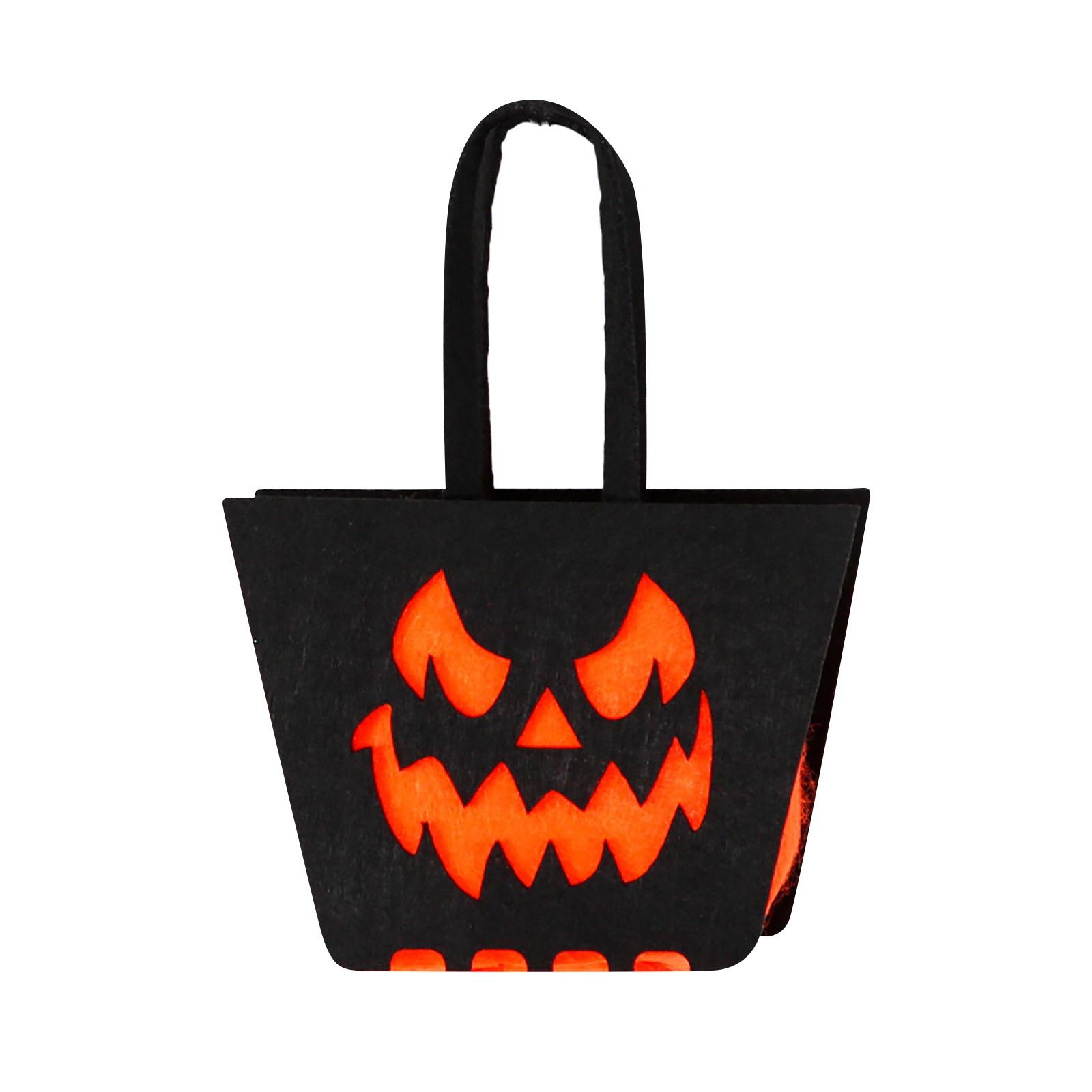 

Украшение на Хэллоуин Конфетный мешок Призрачный фестиваль Атмосфера Макет Реквизит Нетканый трехмерный дамский мешок Товары для вечеринок One Size