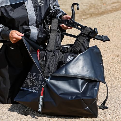 DRESS Game Vest Cover, All-in-One Bag, Waterproof Fishing Bag, Backpack, Car Bag, Large Capacity Storage for Waders, Wading, Floating, and Life Jacket