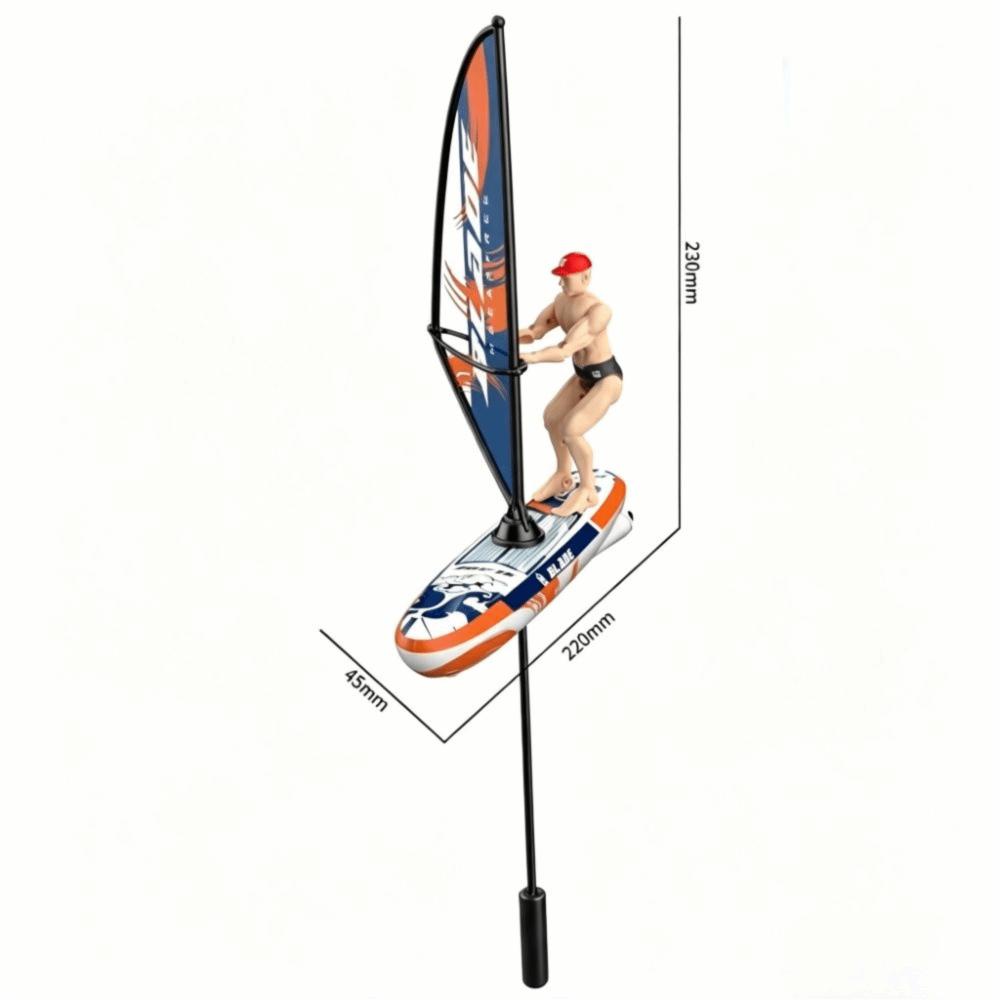 Low Speed RC Boat Toy Waterproof Electric Toy Boat Sailing Sailboat Toy Competition