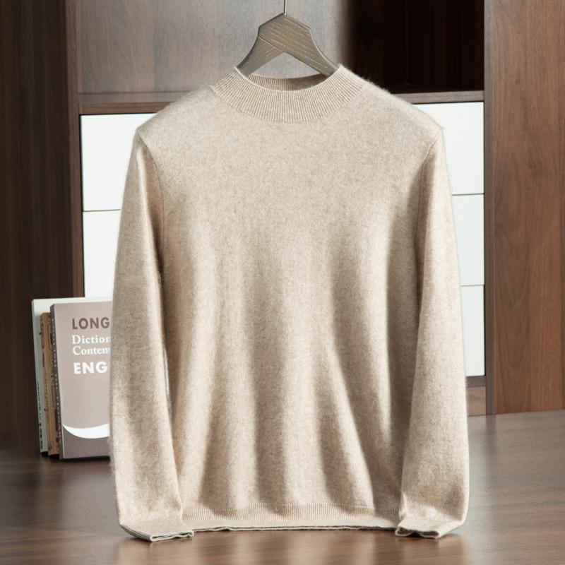 New cashmere sweater semi-turtleneck bottoming pullover sweater cashmere knitting