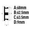 4pcs 68mm 63mm Vossen Wheel Center Cap Hub Car Rims Protective Hubcaps Dust-proof Plastic Cover
