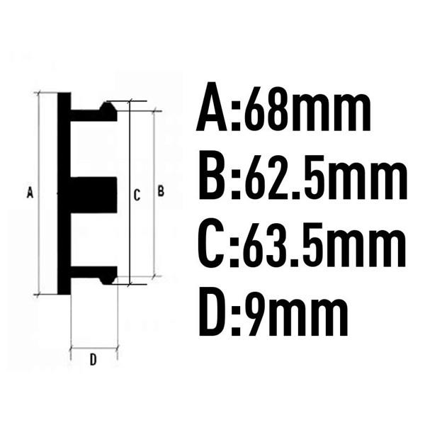 4pcs 68mm 63mm Vossen Wheel Center Cap Hub Car Rims Protective Hubcaps Dust-proof Plastic Cover