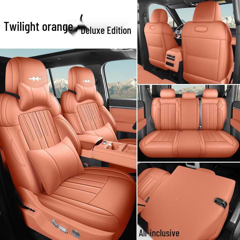 Equation Leopard Titanium Leather Car Seat Covers - Universal 7-Seater, Breathable & All-Season Cushion.