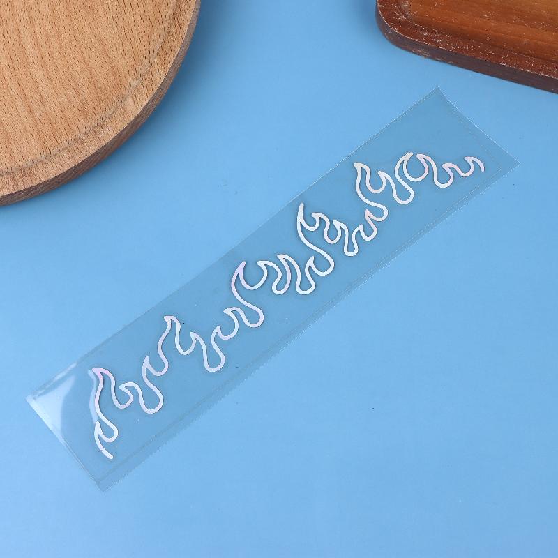 1Pcs Flame Decal Sticker For Car, Laptop, Dashboard, Mirror - Gift, Mirror Decoration | Vibrant Flame Design