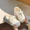 Chaussures polyvalentes chaussures à semelle épaisse chaussures pour femmes automne nouveau cuir rétro chaussures blanches
