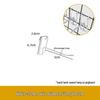 Black & White Boat-Shaped Mesh Panel Jewelry Shelf Hook