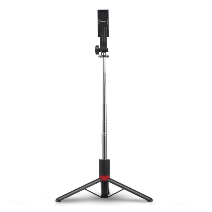 Perche à selfies - FANCY STAND - 110 cm - Déclencheur Bluetooth - Accessoires trépied - Noir