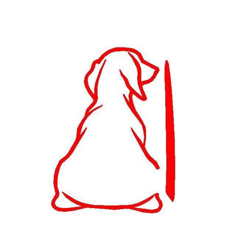 Adorable Wagging Puppy Window Sticker Strong Weatherproof Decoration Simple Installation for Vehicles Gifts