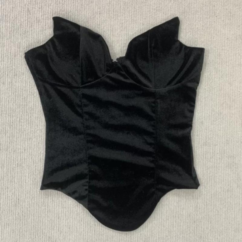 European and American sexy summer trend solid color personality V-neck backless slim fit women's vest