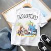 Summer Labubu Children Clothess Boy Clothes Kids Cute Cartoon Printed Short Sleeve T-shirt Girl Labubu Summer Casual Tops Loose