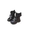Girls' Plush-Lined Mid-Calf Winter Boots, 2025 Korean-Style Martin Boots, Sweet Cool Princess Fashion.