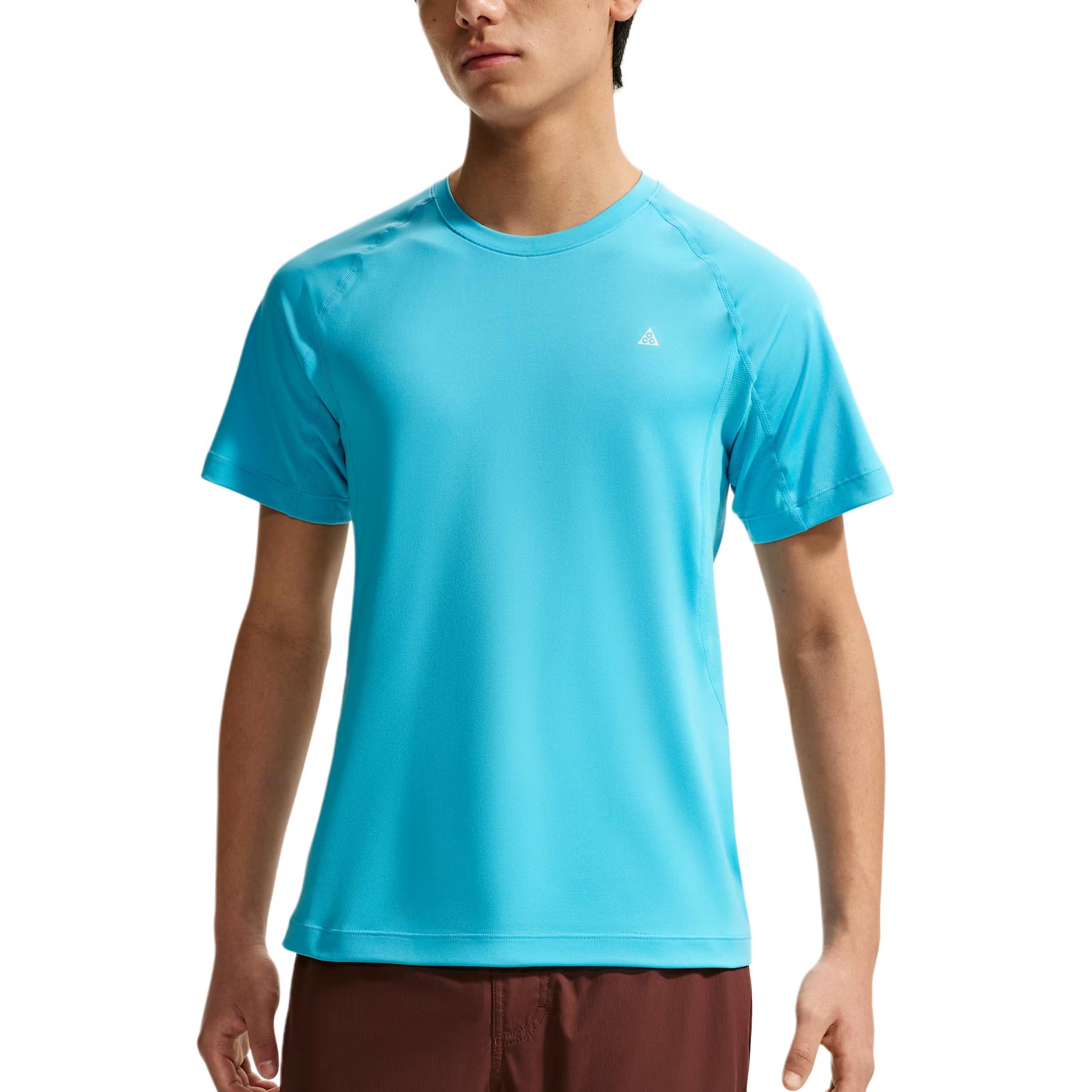 Nike ACG Wildsee Dri-FIT UV Protection Slim Fit Crew Neck Short Sleeve Quick-Dry T-Shirt Men tops IO1453-416 M