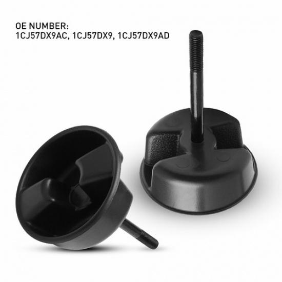 2pc Hardtop Freedom Top Targa Mounting Knob Screw for Jeep JK Wrangler 2007-2018