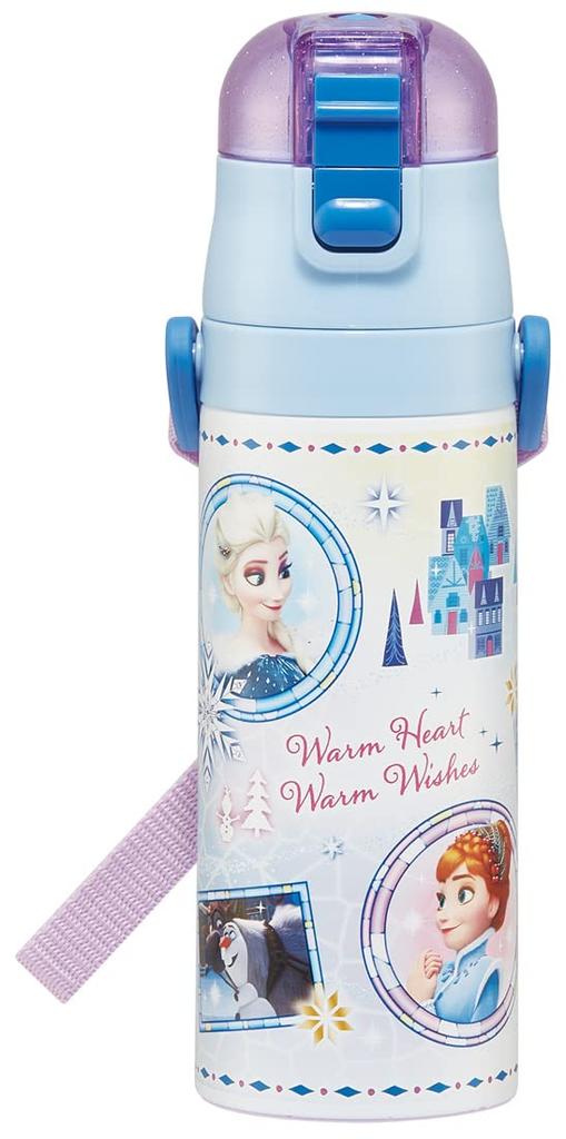 Skater Water Disney Frozen Direct Stainless Sports Bottle for Bottle, 470ml, 23, Drinking, Steel, Girls, SDC4-A