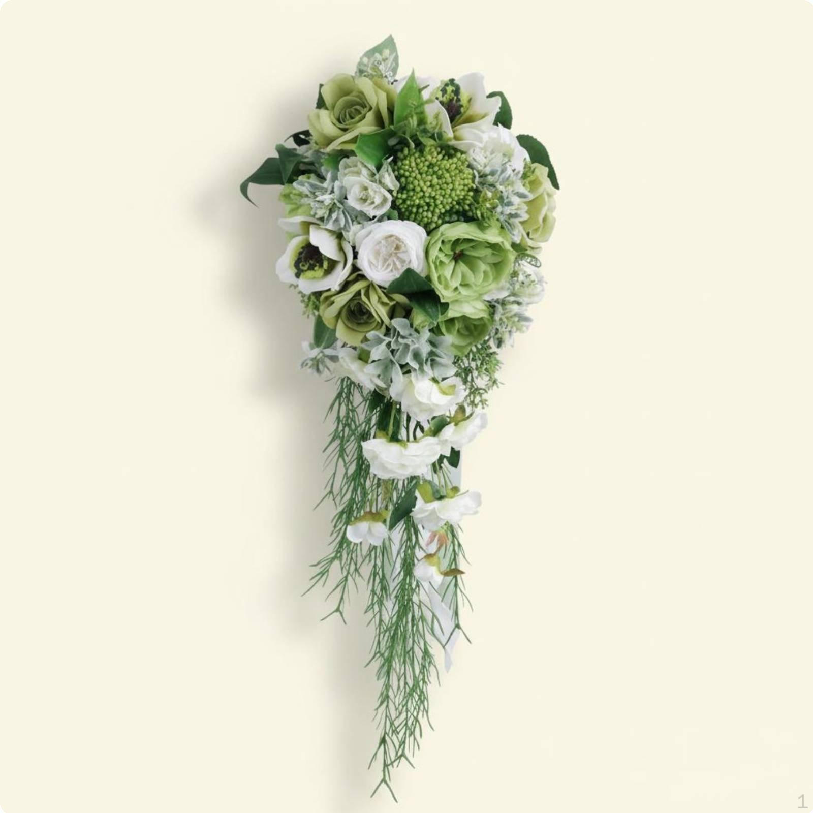Artificial Teardrop Floral Arrangement Realistic Look