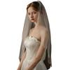 Elegant Single Layer Tulle Bridal Veil Rhinestones Comb Veil Wedding Veil for Wedding And Special Occasion