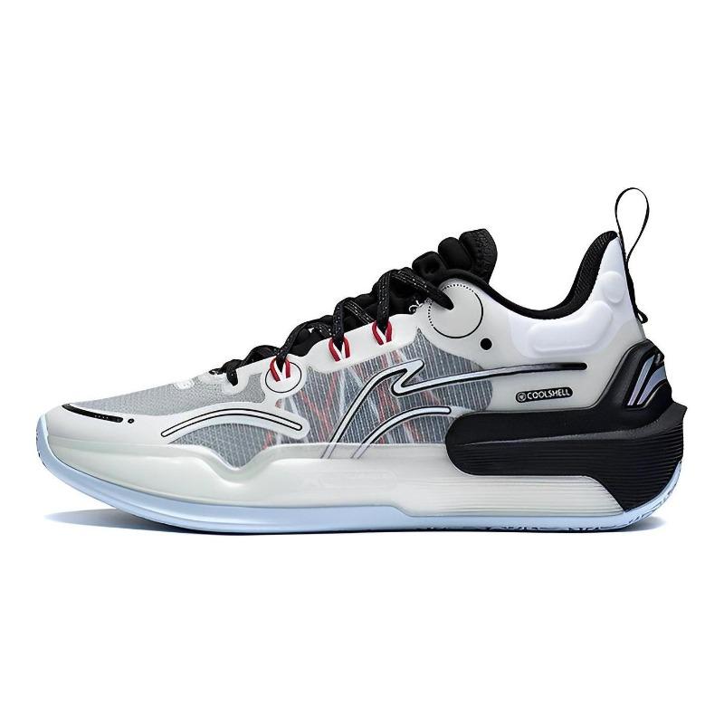 Li-Ning Yushuai 16 V2 Mens Low Top Basketball Shoes White Black ABAT003-1 39.5