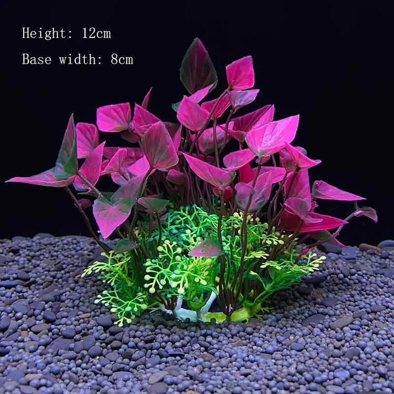 Künstliche Unterwasser-Pflanzen aus Kunststoff für Aquarien, Aquarien, gefälschte Sträucher, grünes Wasser, Gras, Betrachtungssimulation, Dekoration