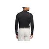 adidas Frío.Listo Jersey de Cuello Alto Sencillo Cómodo Manga Larga Camiseta Tops para Hombre Negro IW1388
