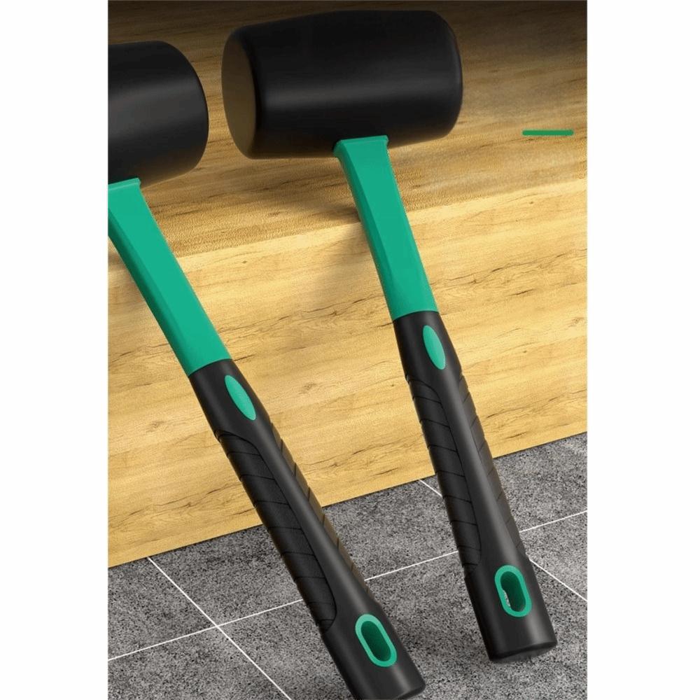 Multi-Functional Rubber Hammer Industrial Grade Elastic Installation Hammer Shock Absorbing Non-Slip Handle Solid Rubber Hammer