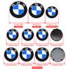 7Pcs Car Wheel Hub Center Caps Badge For BMW E36 E39 E46 G21 G30 Auto Hood Front Rear Trunk Emblem Steering Wheel Center Sticker