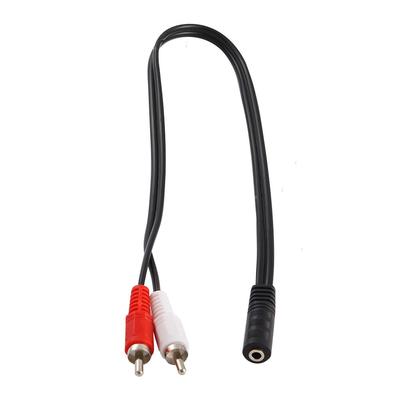 RCA Universal Headphone 3.5 3.5mm Female RCA Male Stereo Audio Splitter Audio Cables Adapter Cable