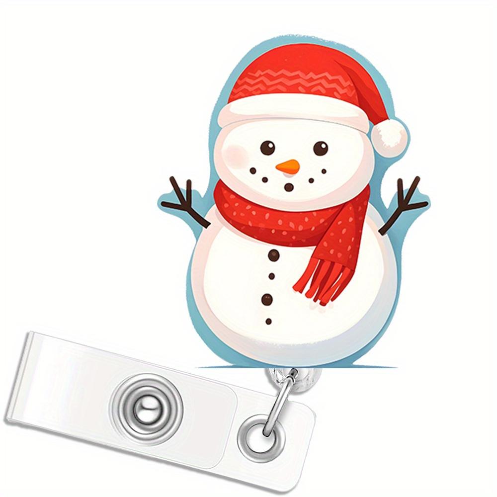 

Christmas retractable badge reel for nurses, doctors, medical and office staff.