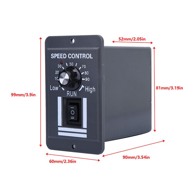 Controller di Velocità per Motore a Spazzole PWM DC 12-60V 40A Interruttore Reversibile CW CCW
