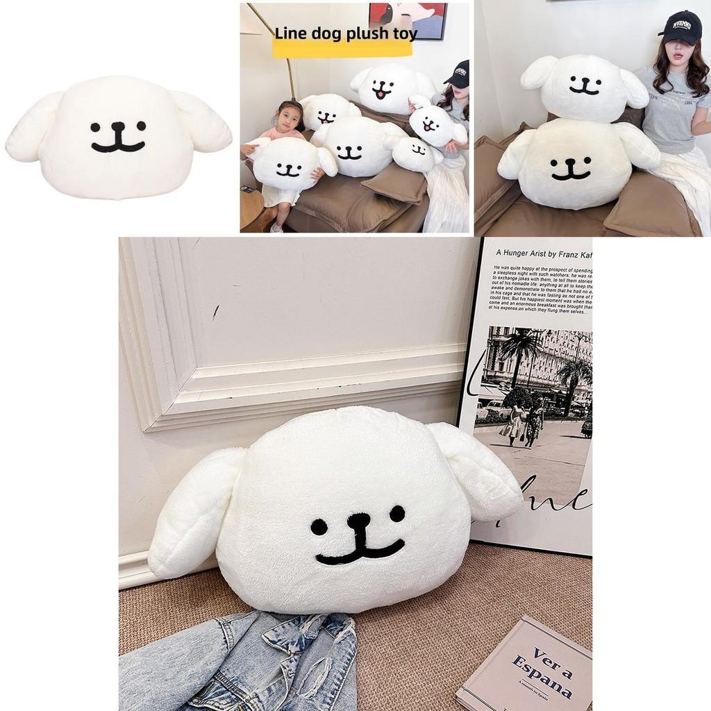 Cute Maltese Smiling And Laughing Expressions Plush Doll Pillows Cushion For Living Room Decor And Gifts