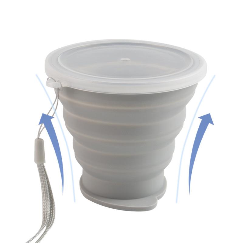 Folding Cup Lightweight Outdoor Use Active Cup Food-grade Shrinkage Gargle Cup Travel Silicone Folding Cup